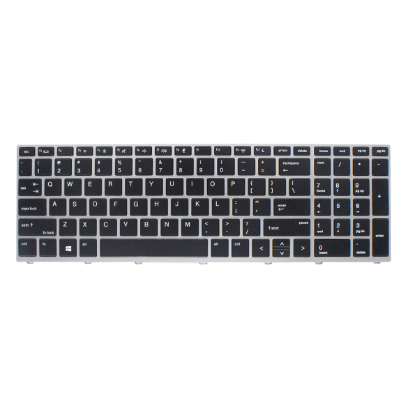 Backlit Keyboard for HP Probook 450 G5 455 G5 470 G5 Laptop with - Click Image to Close